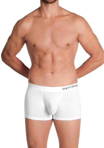 Obviously Primeman 3 Inch Leg Boxer Brief In White In White