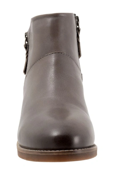 Softwalk Roselle Ankle Boot In Dark Grey
