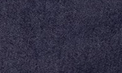 Shop Edikted Jemma Side Slit Denim Miniskirt In Dark-blue