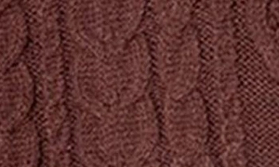 Edikted Jelena Cable Knit Hoodie In Brown