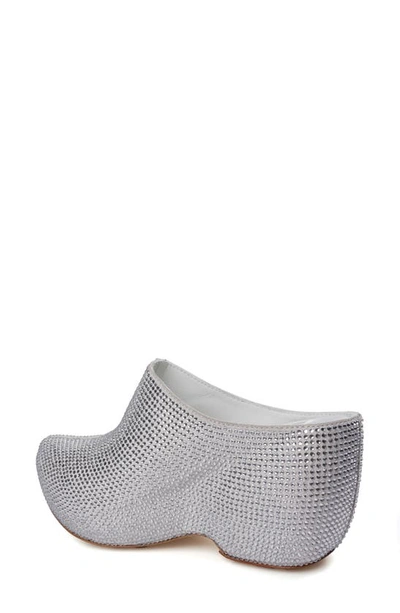 Zigi Ziska Embellished Clog In Silver