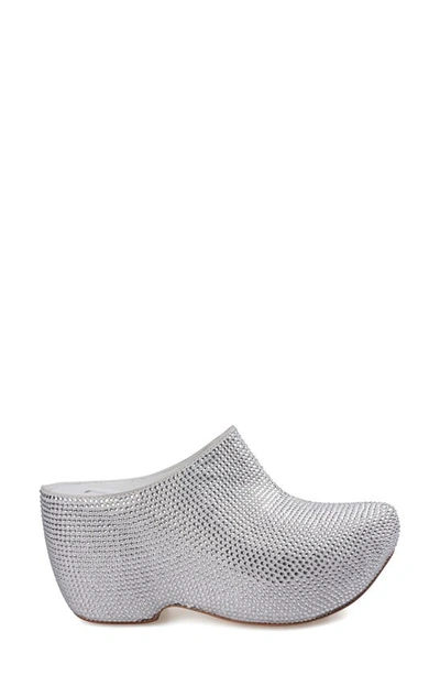 Zigi Ziska Embellished Clog In Silver