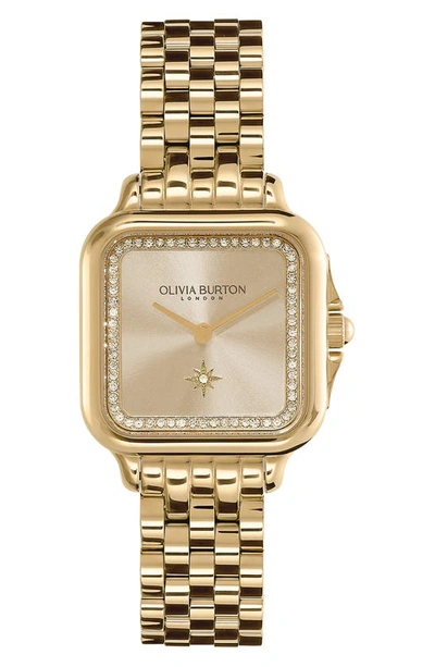 Shop Olivia Burton Grosvenor Bracelet Watch, 28mm In Gold