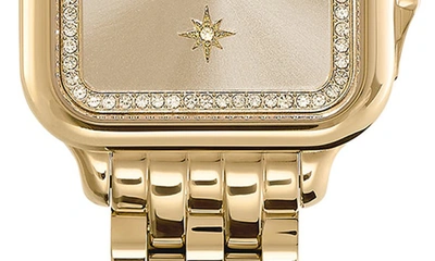 Olivia Burton Women's Soft Square Gold-tone Stainless Steel Bracelet Watch 28mm In Gold