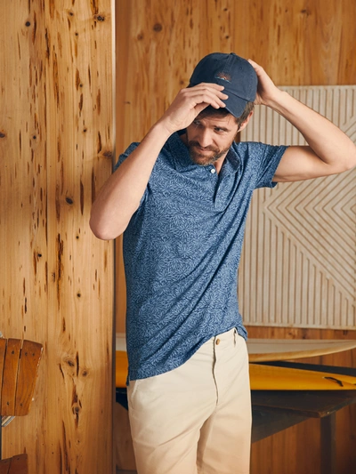 FAHERTY MOVEMENT&TRADE; SHORT-SLEEVE PIQUE POLO SHIRT 