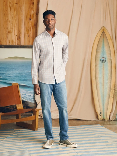 Shop Faherty Movement&trade; Shirt In Blue Coral Plaid