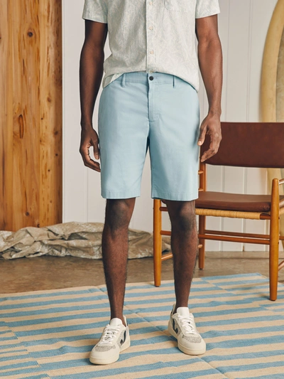 Shop Faherty Movement&trade; Chino Short (8" Inseam) In Steel Blue
