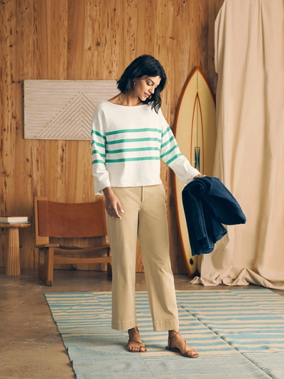 Faherty Coastline Stretch Chino Pants In Khaki