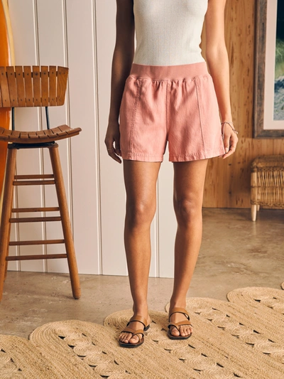 Shop Faherty Arlie Short In Faded Flag