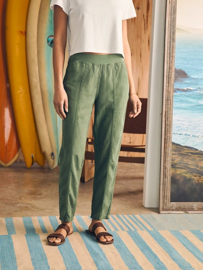 Faherty Arlie Pants In Thyme