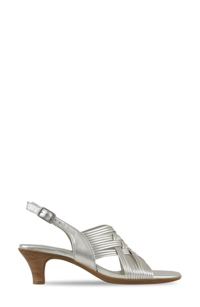 Shop Munro Marianna Slingback Sandal In Metallic