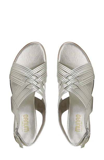 Shop Munro Marianna Slingback Sandal In Metallic