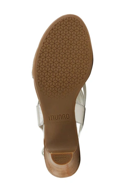 Munro Marianna Slingback Sandal In Metallic