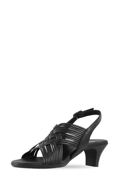 Shop Munro Marianna Slingback Sandal In Black