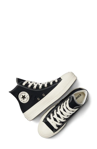 Shop Converse Chuck Taylor® All Star® Lift High Top Platform Sneaker In Black/ Black/ Egret