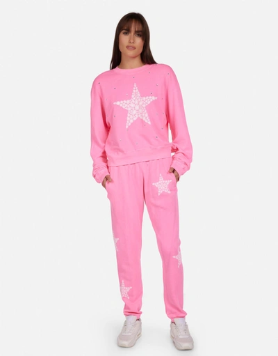 Lauren Moshi Chantria Diamond Star In Neon Pink
