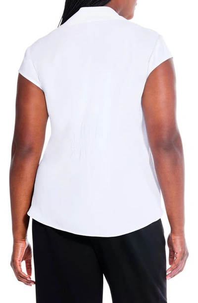 Shop Nic + Zoe Day To Night Cap Sleeve Top In Paper White
