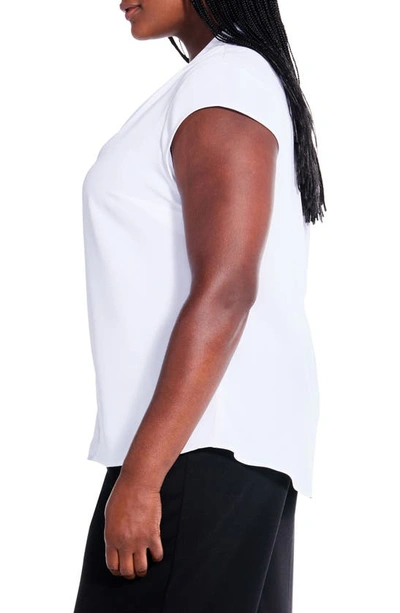 Shop Nic + Zoe Day To Night Cap Sleeve Top In Paper White