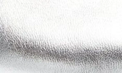 Shop Paul Green Tia Pointed Flat In Aluminum Metallic Nappa