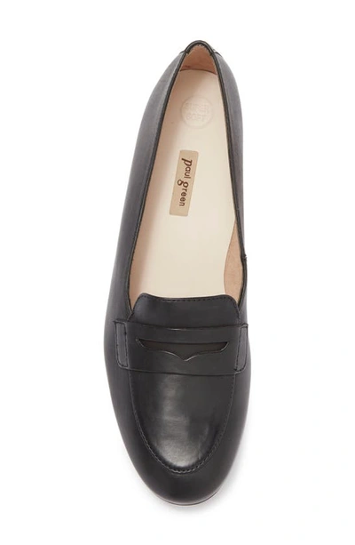 Shop Paul Green Taffy Penny Loafer In Black Leather