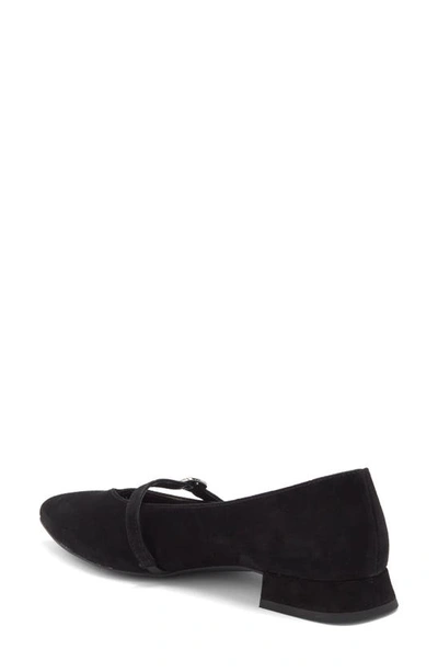 Shop Paul Green Tootsie Pointed Toe Mary Jane Loafer In Black Suede