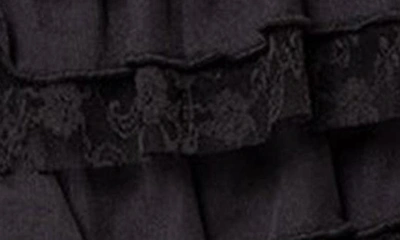 Edikted Unicorn Layered Ruffle Lace Shorts In Black