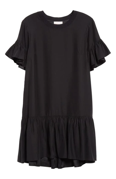 Shop Cinq À Sept Leilah Silk Swing Dress In Black