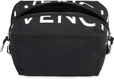 Shop Givenchy Mini Pandora Nylon Messenger Bag In Black