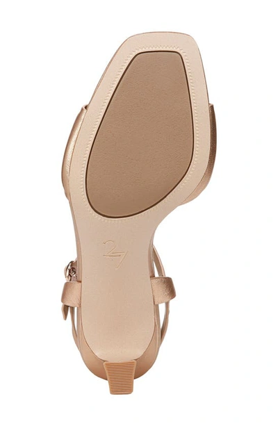 Shop 27 Edit Naturalizer Grace Ankle Strap Sandal In Rose Gold Leather