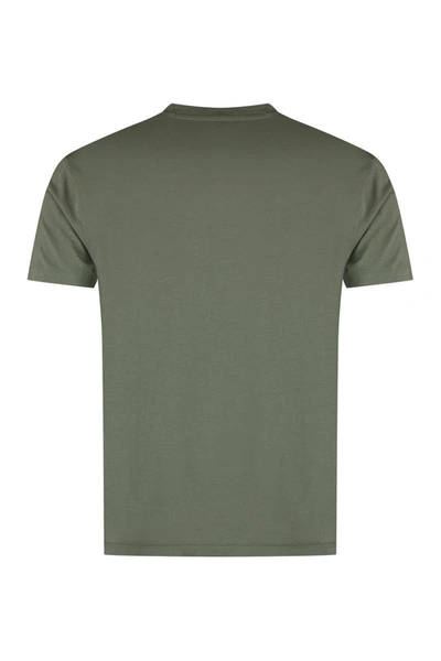 Shop Tom Ford Cotton Blend T-shirt In Green