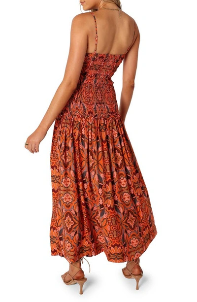 Petal And Pup Cecil Smocked Cutout Sundress In Harvest Moon