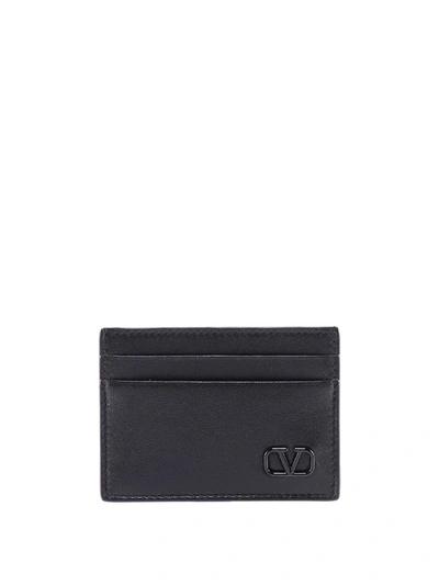 Shop Valentino Garavani Card Holder In Black