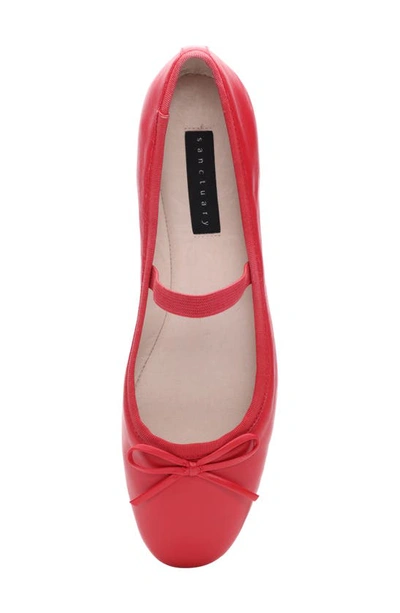 Shop Sanctuary Facile Mary Jane Flat In Red