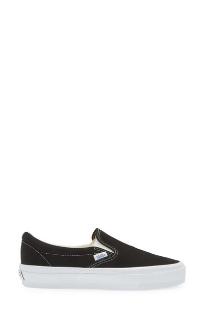 Vans Classic Black Canvas Slip-on Stackform Sneakers In Black