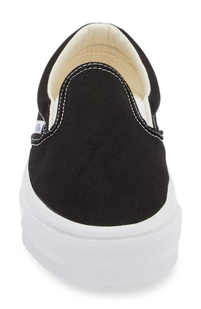 Vans Classic Black Canvas Slip-on Stackform Sneakers In Black