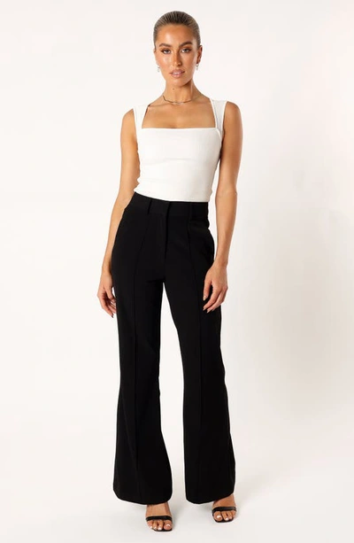Petal And Pup Clara Square Neck Sleeveless Knit Top In White
