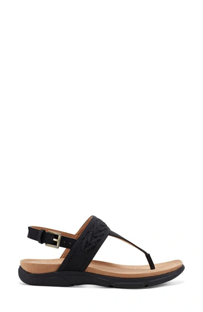 Easy Spirit Monte 3 Womens Chevron Ankle Strap In Black
