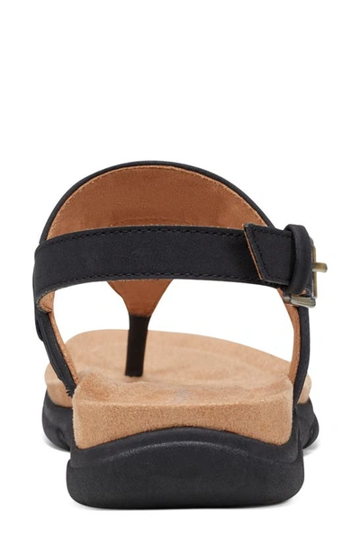 Easy Spirit Monte 3 Womens Chevron Ankle Strap In Black