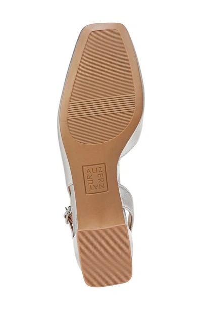 Naturalizer Jayla Slingback Pumps In Silver Leather
