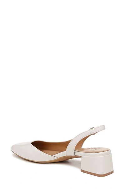 Naturalizer Jayla Slingback Pumps In Warm White Leather