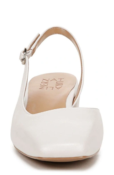 Naturalizer Jayla Slingback Pumps In Warm White Leather