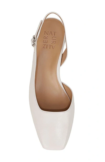 Naturalizer Jayla Slingback Pumps In Warm White Leather