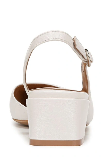 Naturalizer Jayla Slingback Pumps In Warm White Leather