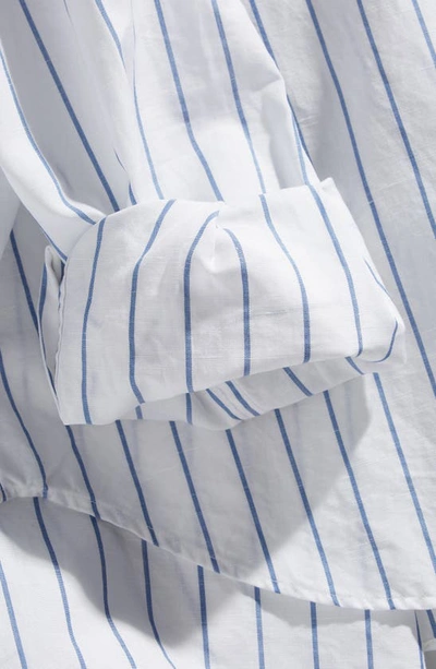 Shop Frank & Eileen Eileen Relaxed Button-up Shirt In Faded Blue Stripe
