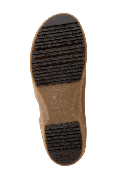 Softwalk Addie Womens Leather D'orsay Clogs In Cognac