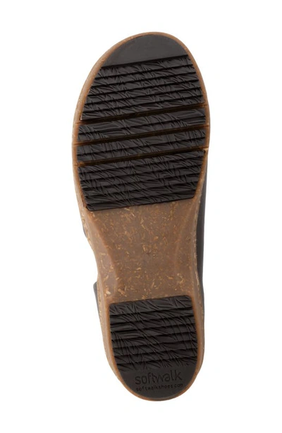 Softwalk ® Addie Half D'orsay Clog In Dark Grey