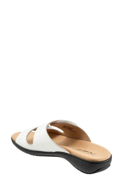 Shop Trotters Ruthie Stitch Slide Sandal In White