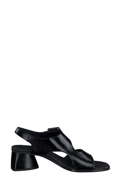 Shop Paul Green Tanya Slingback Sandal In Black Crinkled Patent