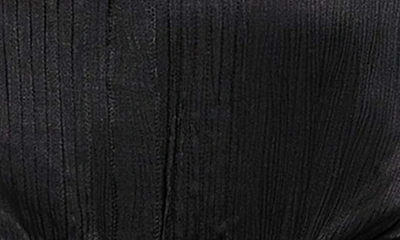 Shop Guess Soraya Tie Front Satin Top In Black