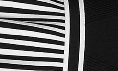 Shop Guess Mirage Nautical Stripe Sweater Dress In Black